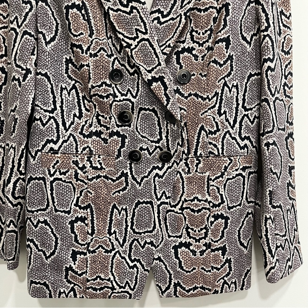Cabi #3733 Python Snakeskin Print Double Breasted… - image 5